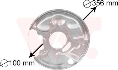 Van Wezel 3029373 - Apsauginis skydas, stabdžių diskas autoreka.lt