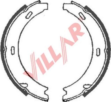 Villar 629.0824 - Stabdžių trinkelių komplektas, stovėjimo stabdis autoreka.lt