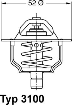 WAHLER 310088D - Termostatas, aušinimo skystis autoreka.lt