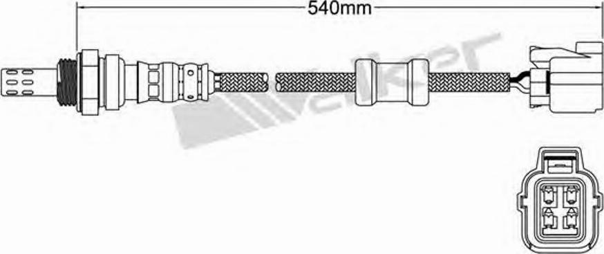 Walker 250-24429 - Lambda jutiklis autoreka.lt