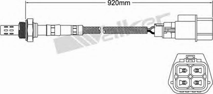 Walker 250-24284 - Lambda jutiklis autoreka.lt