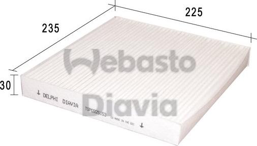 Webasto 82D0325153A - Filtras, salono oras autoreka.lt