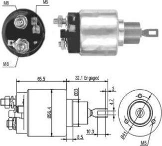 WE PARTS 471480003 - Solenoidinis jungiklis, starteris autoreka.lt