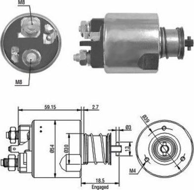 WE PARTS 471480087 - Solenoidinis jungiklis, starteris autoreka.lt