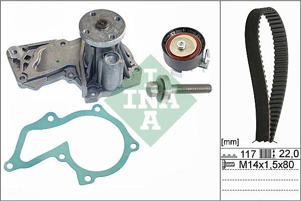 Wilmink Group WG1710056 - Vandens siurblio ir paskirstymo diržo komplektas autoreka.lt