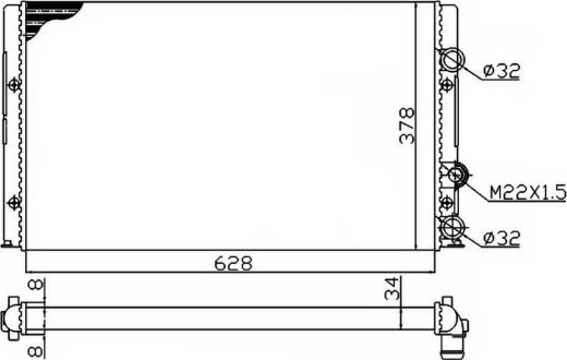 Wilmink Group WG1721325 - Radiatorius, variklio aušinimas autoreka.lt