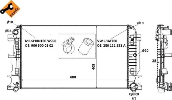 Wilmink Group WG1722687 - Radiatorius, variklio aušinimas autoreka.lt