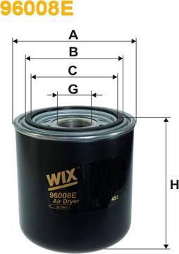 WIX Filters 96008E - Oro džiovintuvo kasetė, suspausto oro sistema autoreka.lt