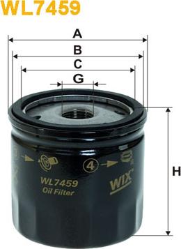 WIX Filters WL7459 - Alyvos filtras autoreka.lt