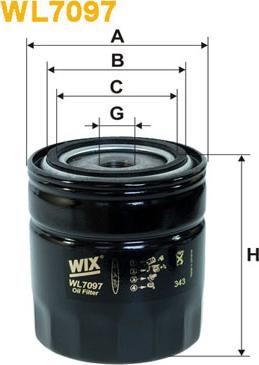 WIX Filters WL7097 - Alyvos filtras autoreka.lt