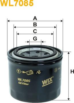 WIX Filters WL7085 - Alyvos filtras autoreka.lt