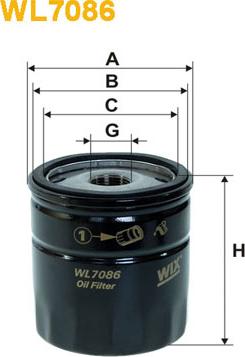 WIX Filters WL7086 - Alyvos filtras autoreka.lt