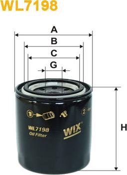 WIX Filters WL7198 - Alyvos filtras autoreka.lt