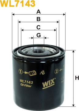 WIX Filters WL7143 - Alyvos filtras autoreka.lt