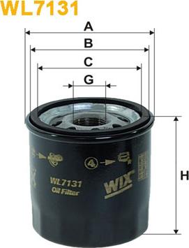 WIX Filters WL7131 - Alyvos filtras autoreka.lt