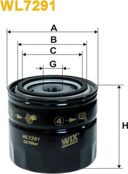 WIX Filters WL7291 - Alyvos filtras autoreka.lt