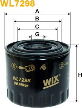 WIX Filters WL7298 - Alyvos filtras autoreka.lt