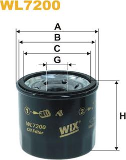 WIX Filters WL7200 - Alyvos filtras autoreka.lt