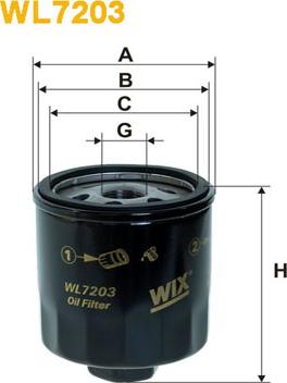 WIX Filters WL7203 - Alyvos filtras autoreka.lt