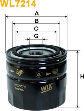 WIX Filters WL7214 - Alyvos filtras autoreka.lt