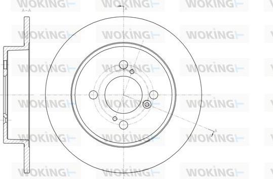 Woking D61483.00 - Stabdžių diskas autoreka.lt