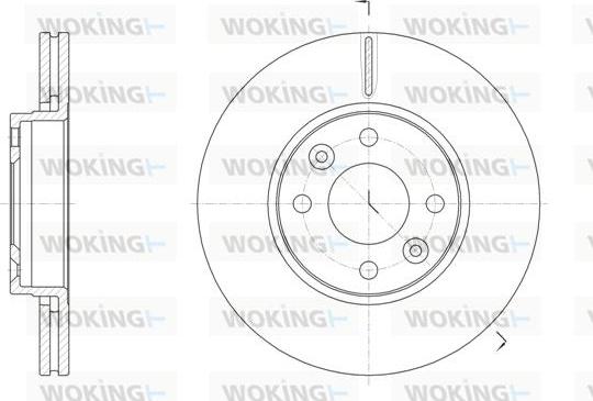 Woking D61474.10 - Stabdžių diskas autoreka.lt