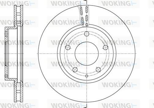 Woking D61573.10 - Stabdžių diskas autoreka.lt
