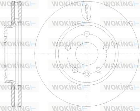 Woking D61793.10 - Stabdžių diskas autoreka.lt
