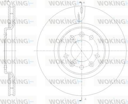 Woking D61776.10 - Stabdžių diskas autoreka.lt
