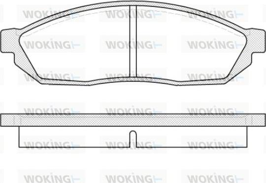 Woking P0113.00 - Stabdžių trinkelių rinkinys, diskinis stabdys autoreka.lt