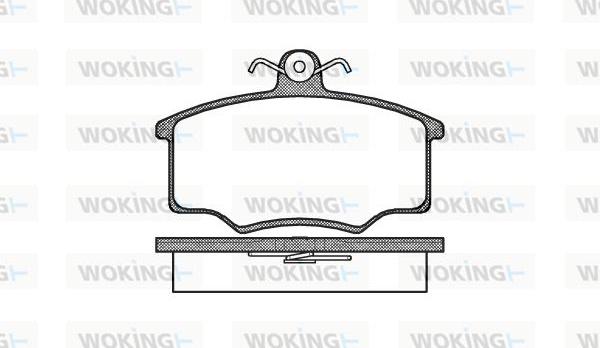 Woking P1463.00 - Stabdžių trinkelių rinkinys, diskinis stabdys autoreka.lt