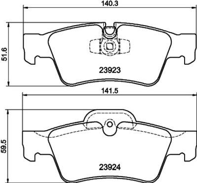 DT Spare Parts 4057795461932 - Stabdžių trinkelių rinkinys, diskinis stabdys autoreka.lt