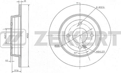 Zekkert BS-5275 - Stabdžių diskas autoreka.lt