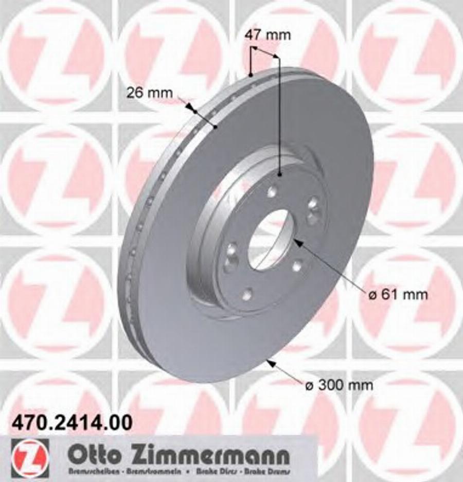 Zimmermann 470 2414 00 - Stabdžių diskas autoreka.lt
