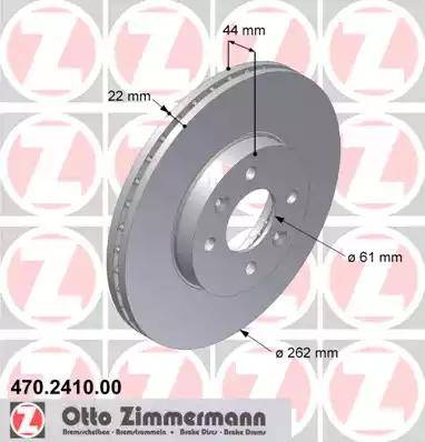 Zimmermann 470.2410.00 - Stabdžių diskas autoreka.lt