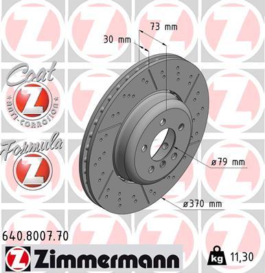 Zimmermann 640.8007.70 - Stabdžių diskas autoreka.lt