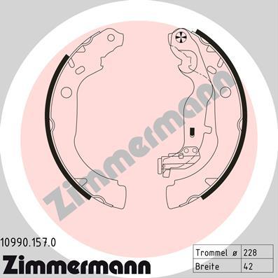 Zimmermann 10990.157.0 - Stabdžių trinkelių komplektas autoreka.lt