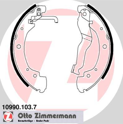 Zimmermann 10990.103.7 - Stabdžių trinkelių komplektas autoreka.lt