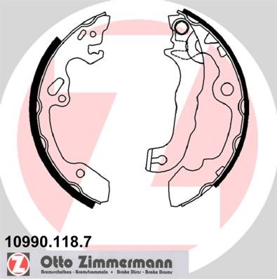 Zimmermann 10990.118.7 - Stabdžių trinkelių komplektas autoreka.lt