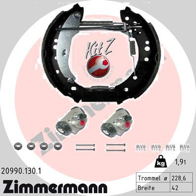 Zimmermann 20990.130.1 - Stabdžių trinkelių komplektas autoreka.lt