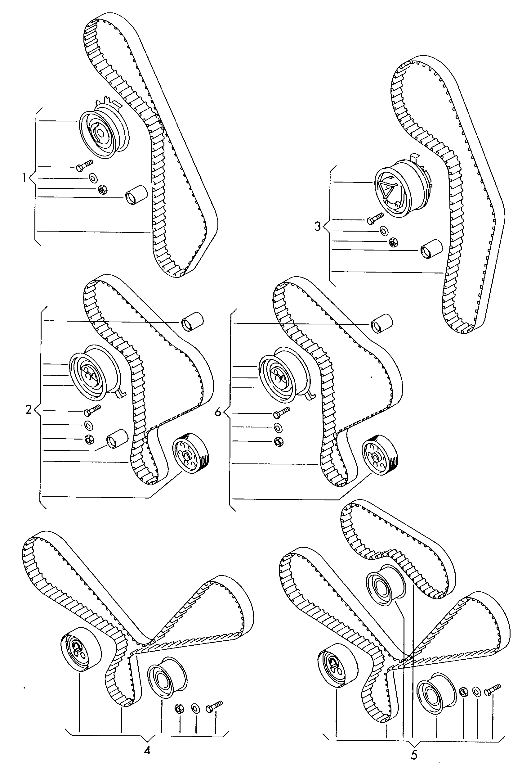 Seat 028198119C - Paskirstymo diržo komplektas autoreka.lt