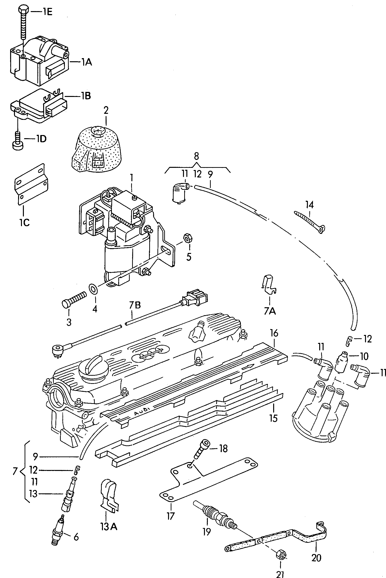 AUDI 101 000 001 AC - Uždegimo žvakė autoreka.lt