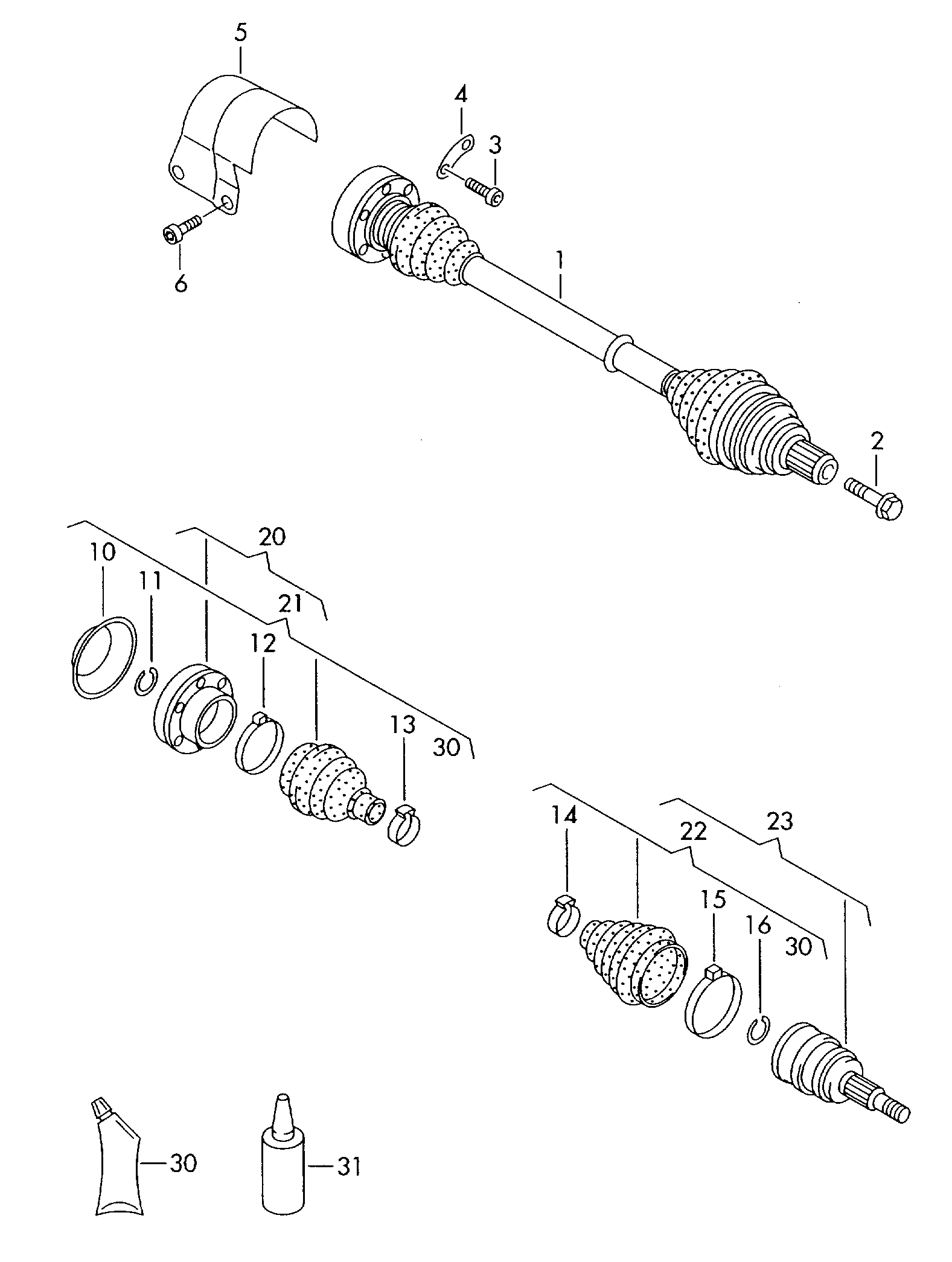 AUDI ­5N0 498 203 - Gofruotoji membrana, kardaninis velenas autoreka.lt