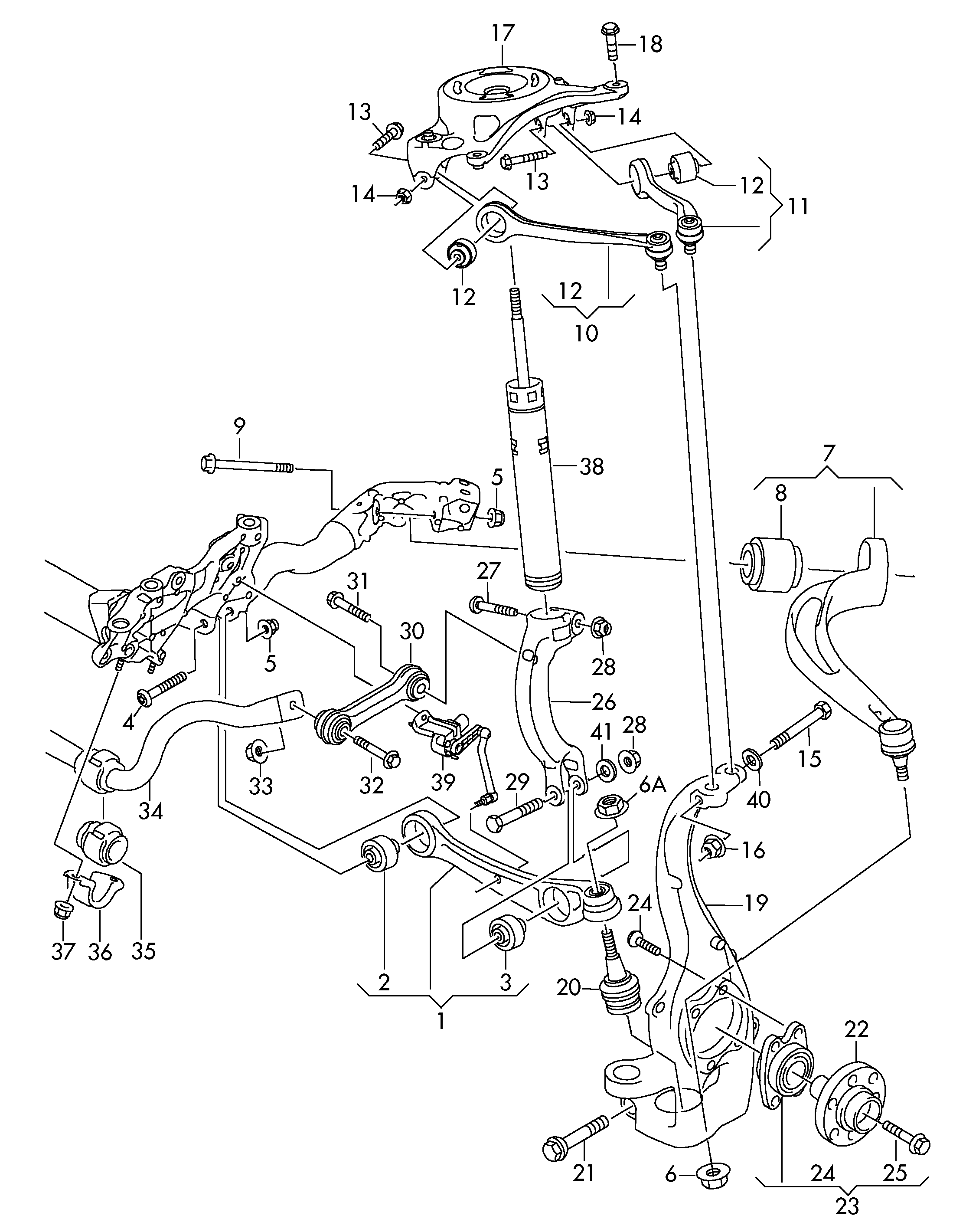 VAG 8K0 407 183 A - Valdymo svirties / išilginių svirčių įvorė autoreka.lt