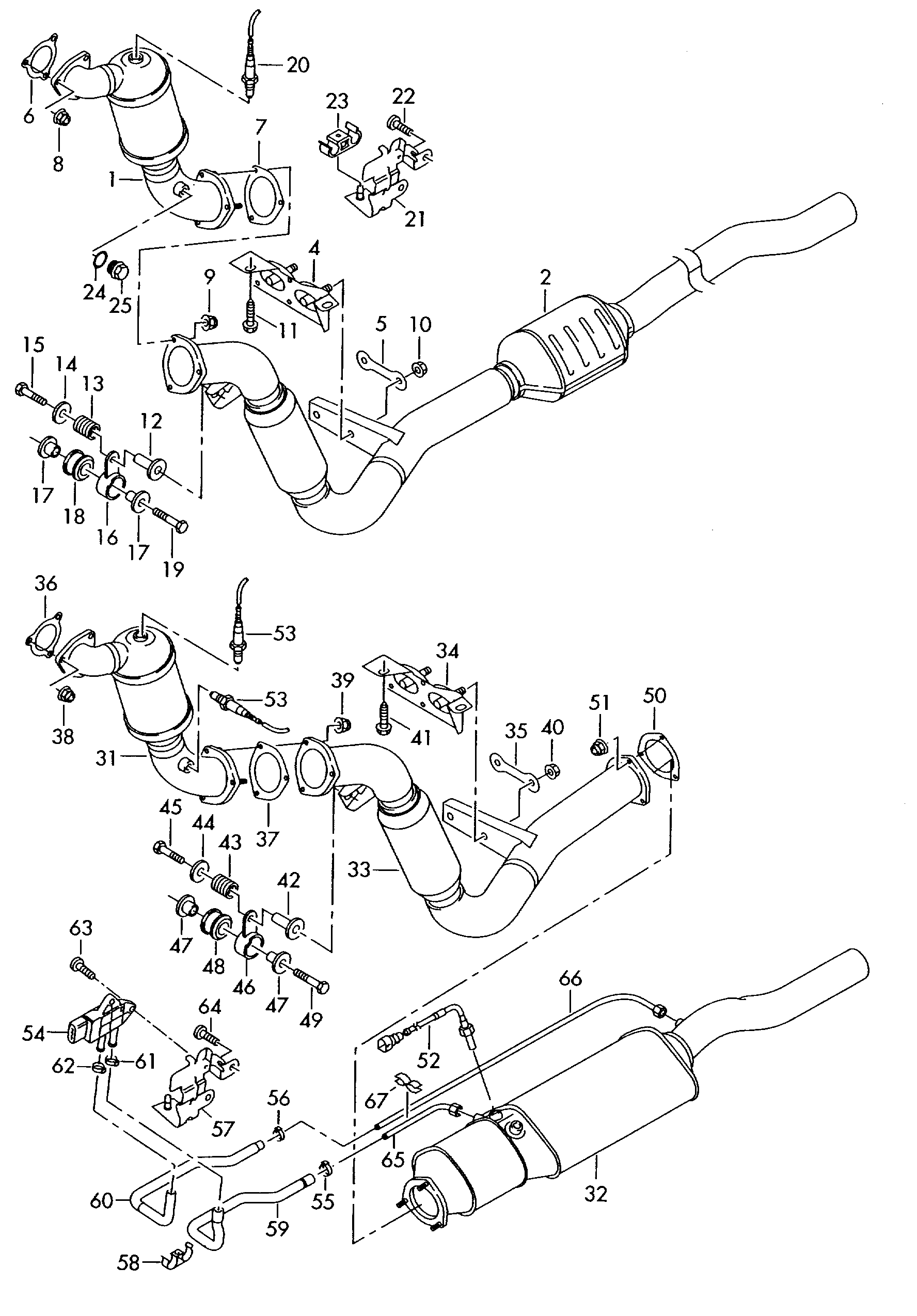 VW N  91130801 - Veržlė, išmetimo kolektorius autoreka.lt