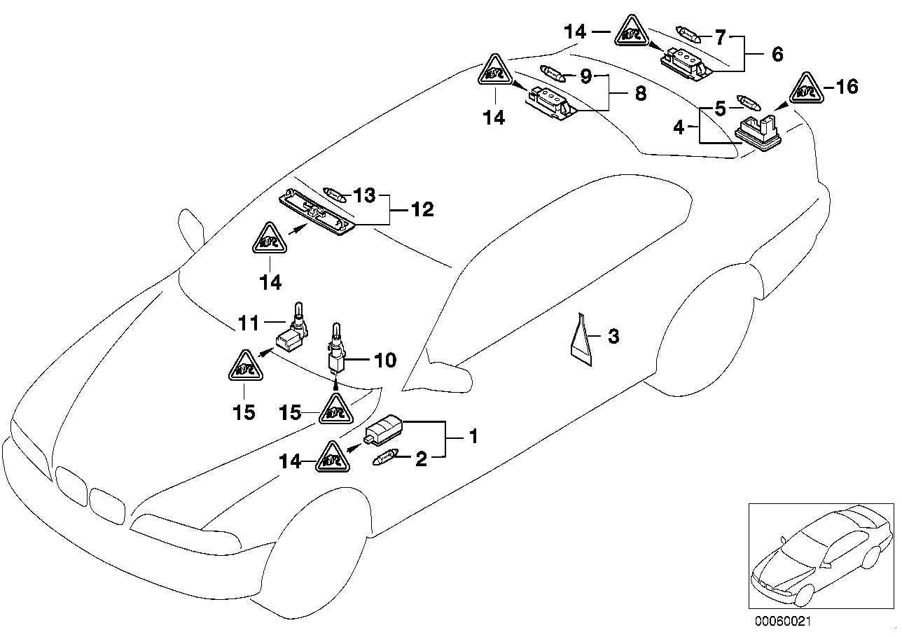 BMW 63268360591 - Valstybinio numerio apšvietimas autoreka.lt