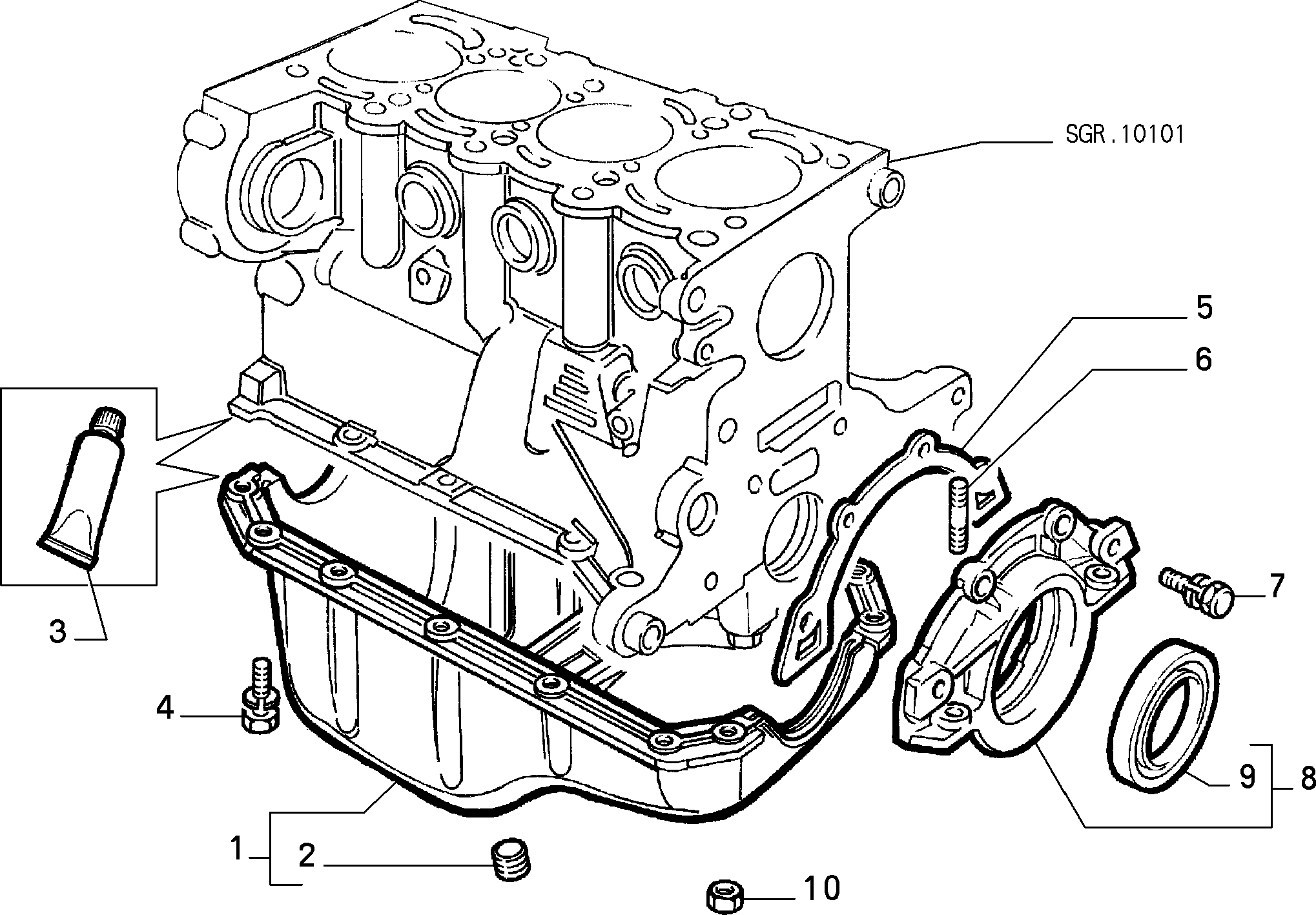 Lancia 7724665 - Veleno sandariklis, alkūninis velenas autoreka.lt