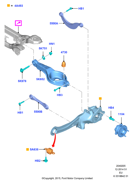 FORD 1753556 - Vikšro valdymo svirtis autoreka.lt