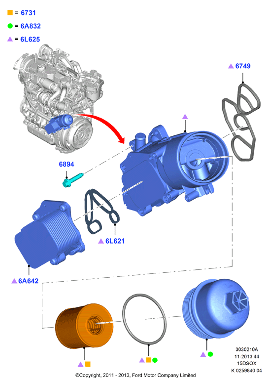 TOYOTA 1516998 - Alyvos aušintuvas, variklio alyva autoreka.lt