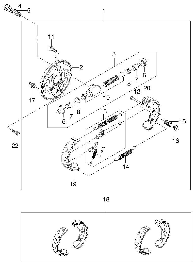 DAEWOO 96300315 - Stabdžių trinkelių rinkinys, diskinis stabdys autoreka.lt